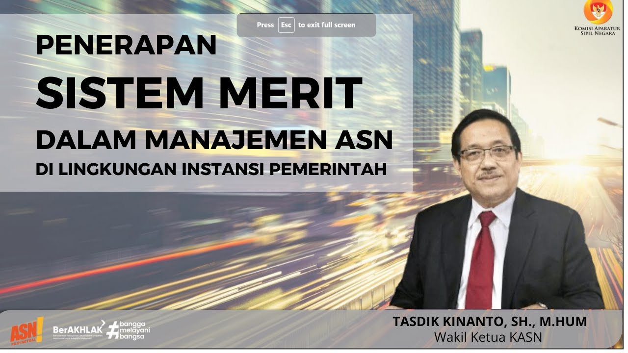 Penerapan Sistem Merit dalam Manajemen ASN