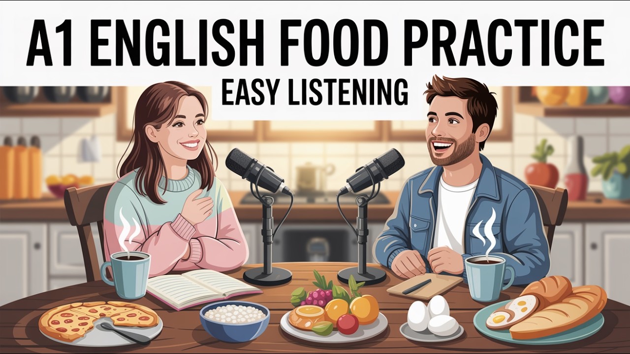 A1 English Listening Practice Food | Bible English Learning Channel for Beginners