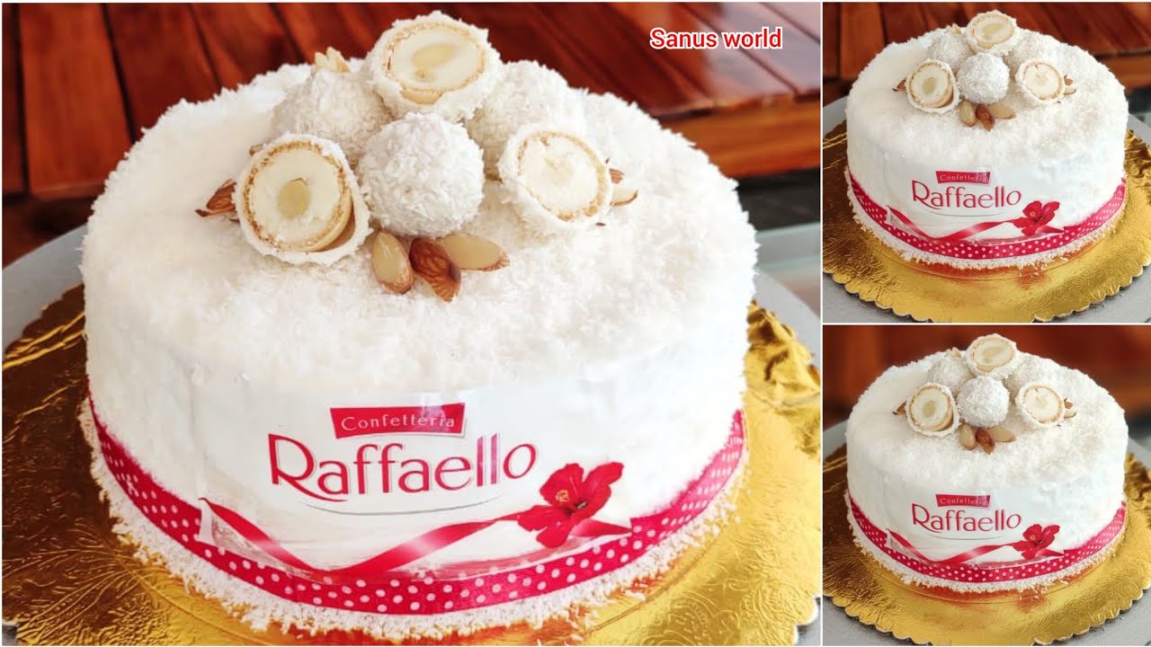 വായിലിട്ടാൽ അലിഞ്ഞുപോകും സൂപ്പർ ടേസ്റ്റി Raffaello കേക്ക്👌😋|Raffaello 🎂RecipeMalayalam|sanusworld