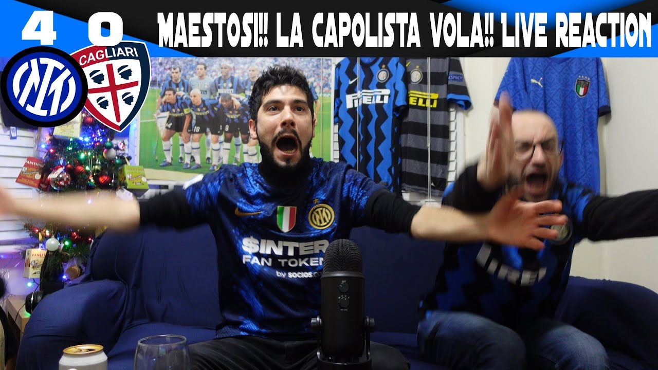 INTER 4 CAGLIARI 0! MAESTOSI!!! LA CAPOLISTA VOLA! [LIVE REACTION]