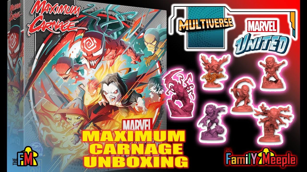 CMON SPINMASTERS - Marvel United: Multiverse - Maximum Carnage - Unboxing