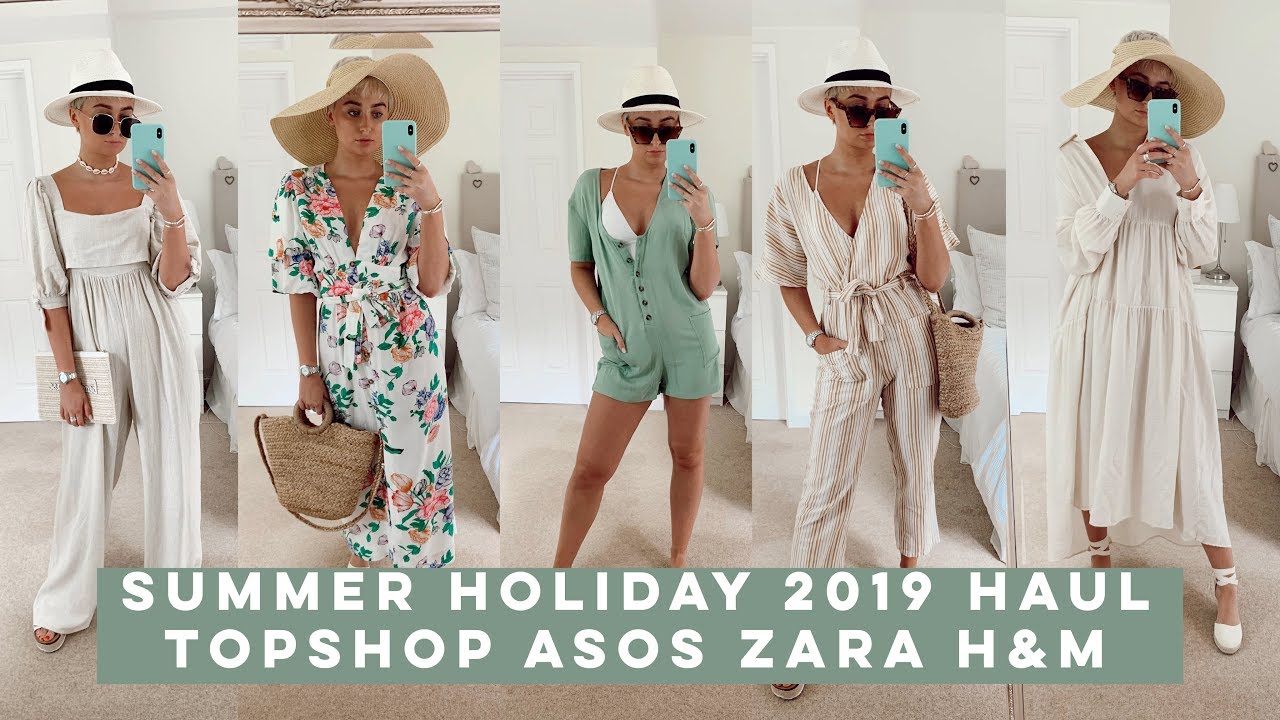 2019 HIGH STREET SUMMER HOLIDAY HAUL | TOPSHOP, H&M, ZARA, ISAWITFIRST | Olivia Rose Smith