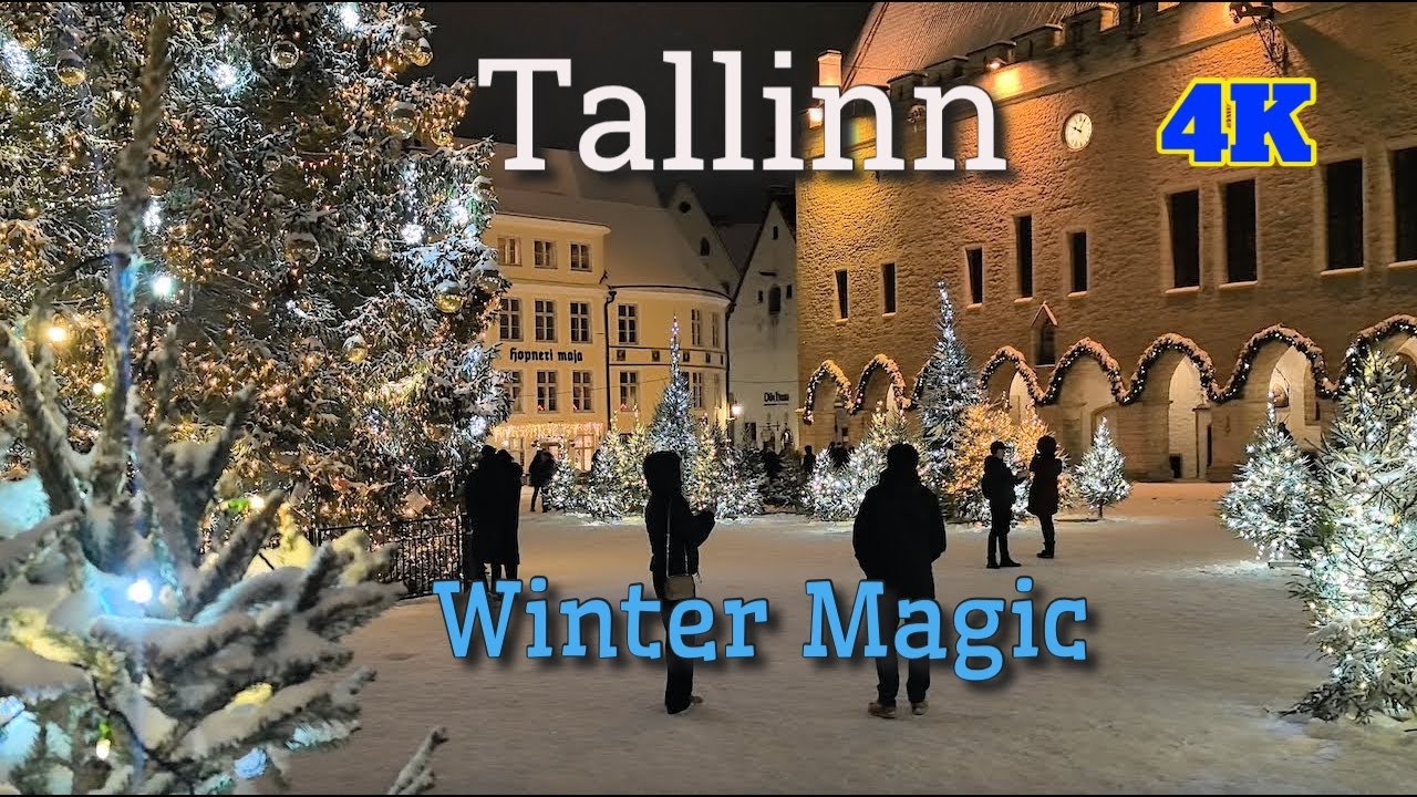 Experience WINTER MAGIC in Tallinn Estonia! 4K in 2025 #tallinn #tallinnoldtown #estonia