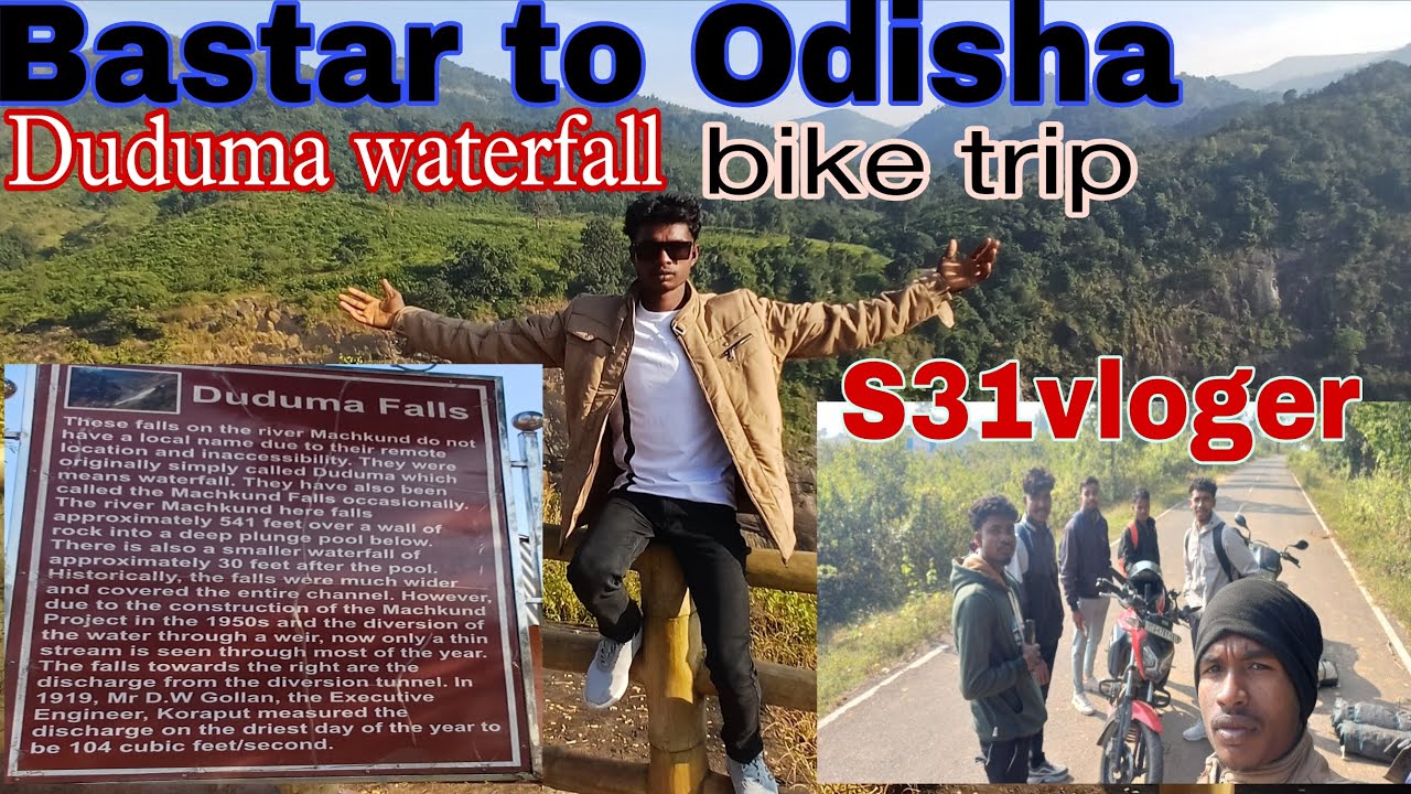 Bastar to odisha duduma waterfall bike ride 