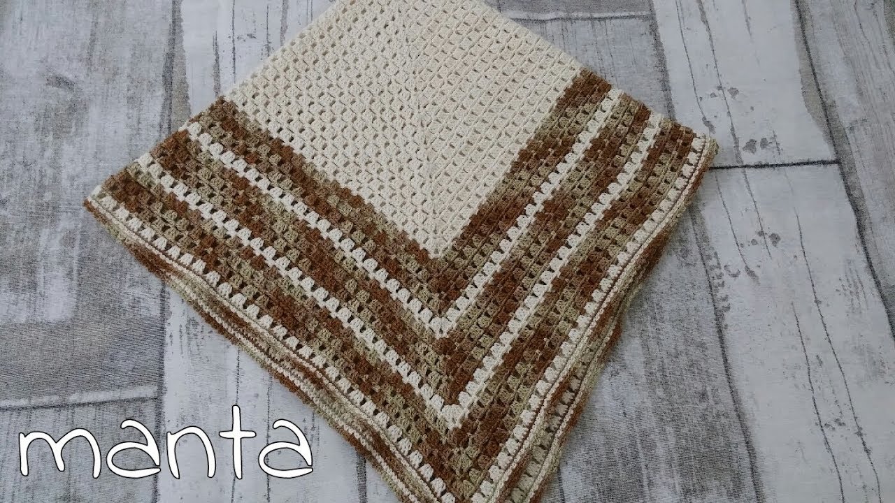Manta para Bebê - Iniciante - Nó Chic Crochê - Kátia