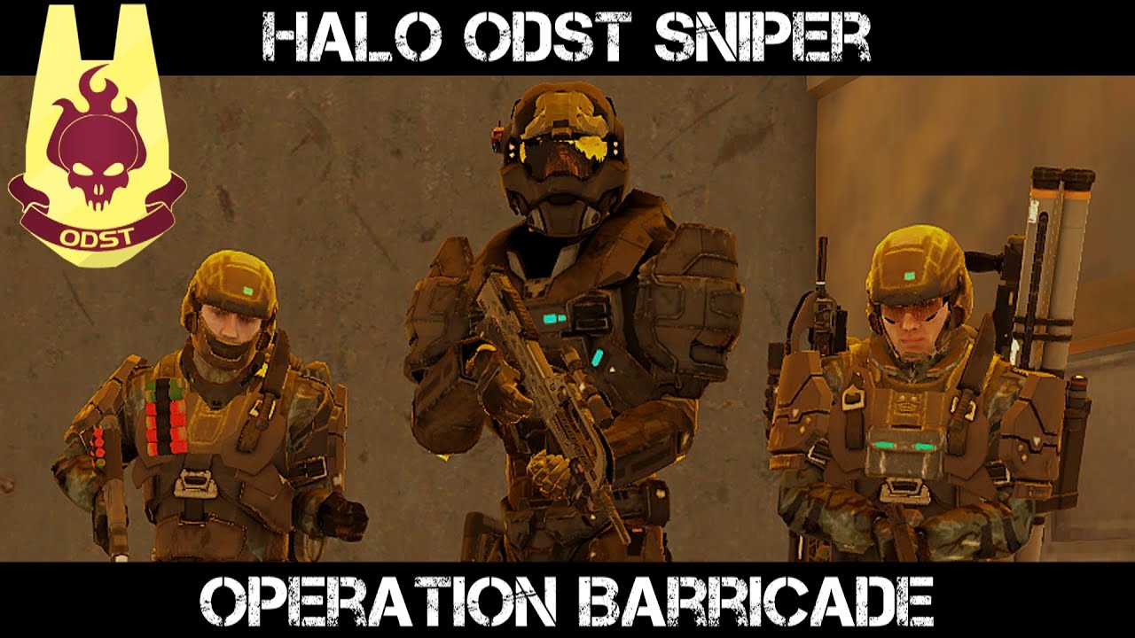 ARMA 3 Halo ODST Sniper Gameplay - Operation Barricade