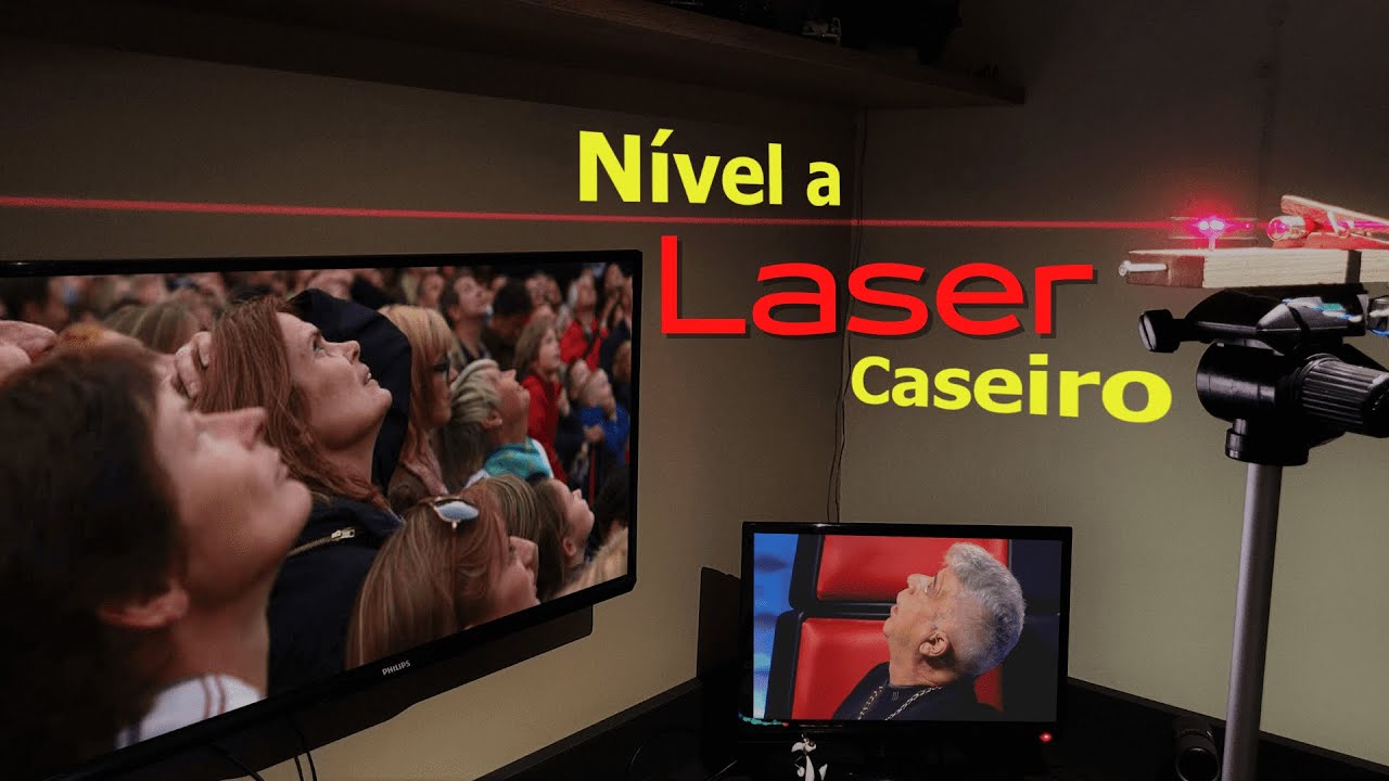 FAÇA VOCÊ MESMO! Nível laser caseiro - PASSO A PASSO