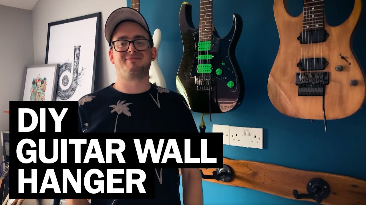 How To Make A DIY Wooden Guitar Wall Hanger