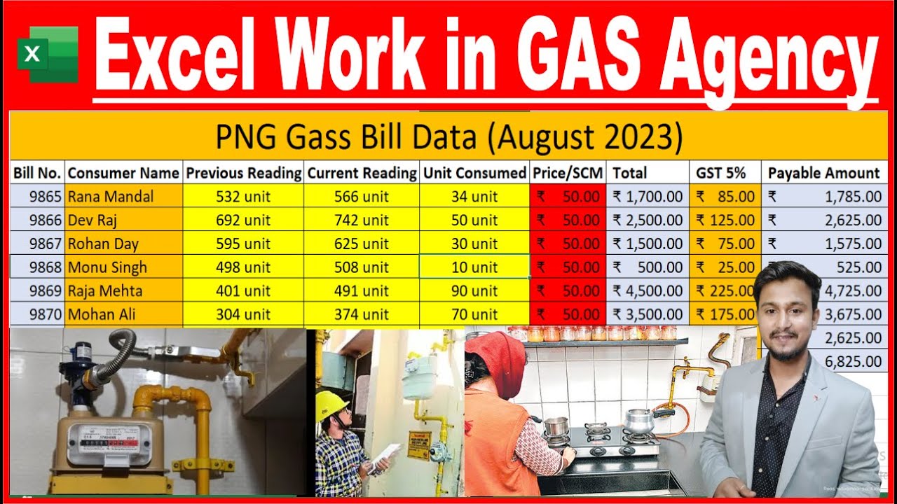 Excel Work in GAS Agency | Excel data entry work