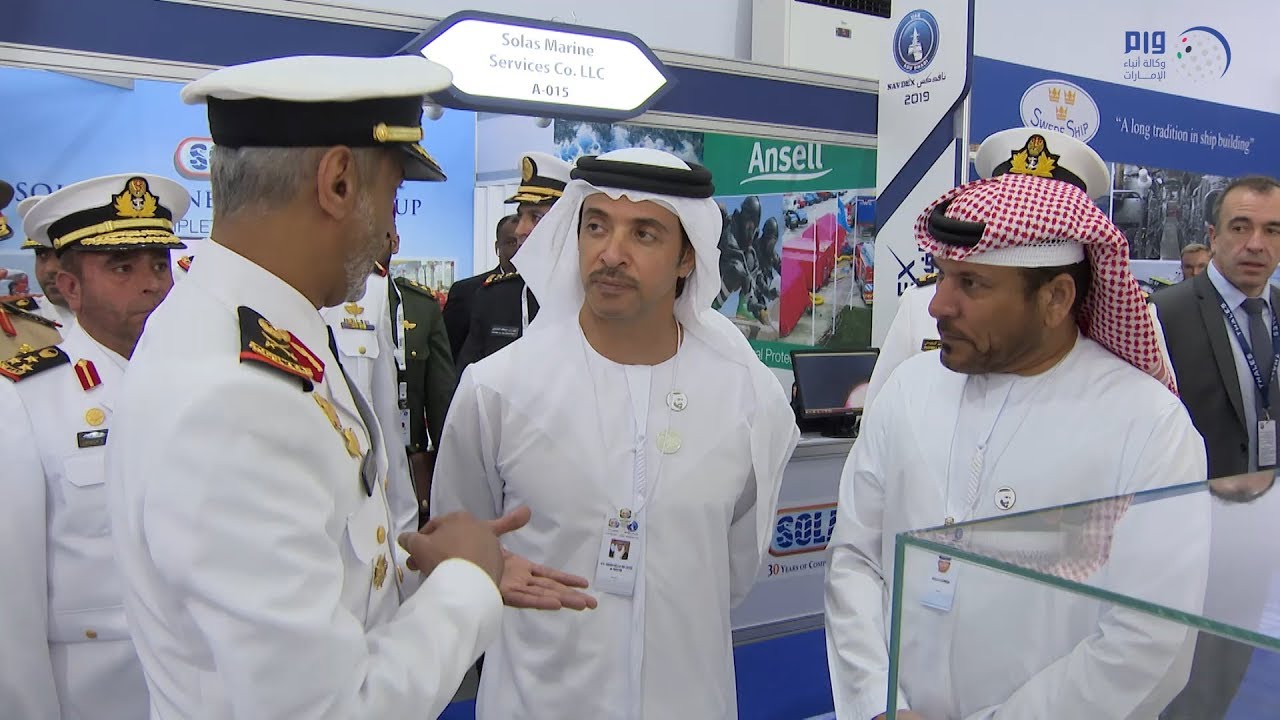 هزاع بن زايد يفتتح معرض الدفاع البحري 