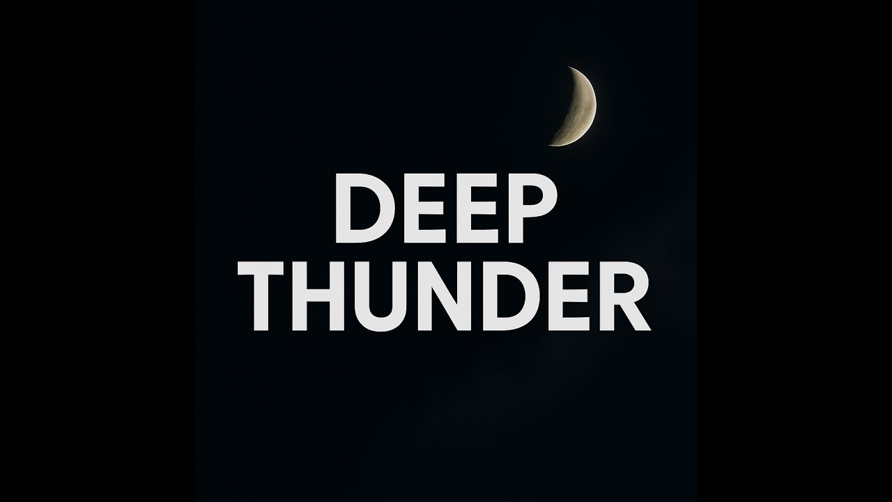 Deep Thunderstorm for Instant Anxiety Relief • Black Screen • 10 Hours