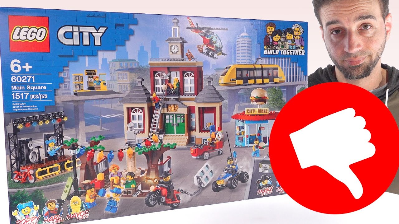 Разочарованный и негативно-предвзятый взгляд на главную площадь LEGO City! 60271
