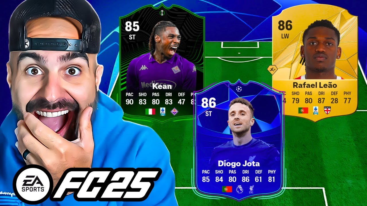 86 JOTA, 86 RAFAEL LEAO, 85 KEAN! 🔥 FC 25 ULTIMATE TEAM
