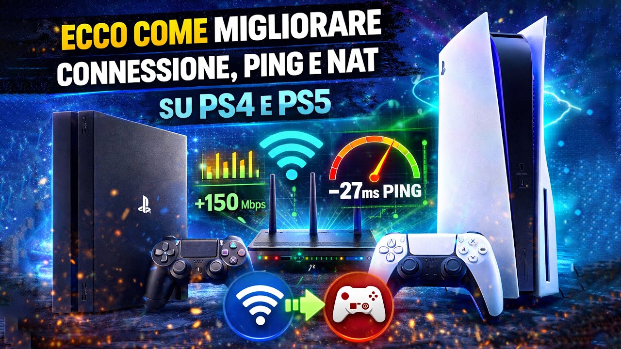 ECCO COME MIGLIORARE CONNESSIONE, PING E NAT SU PS4 E PS5 🛜🎮