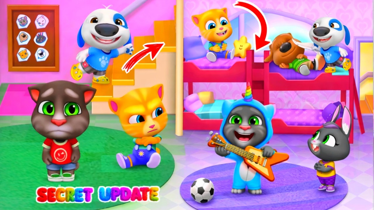 TALKING TOM FRIENDS NEW SECRET UPDATE | TALKING TOM FRIENDS NEW BIG HOUSE 🧀🧀🧀