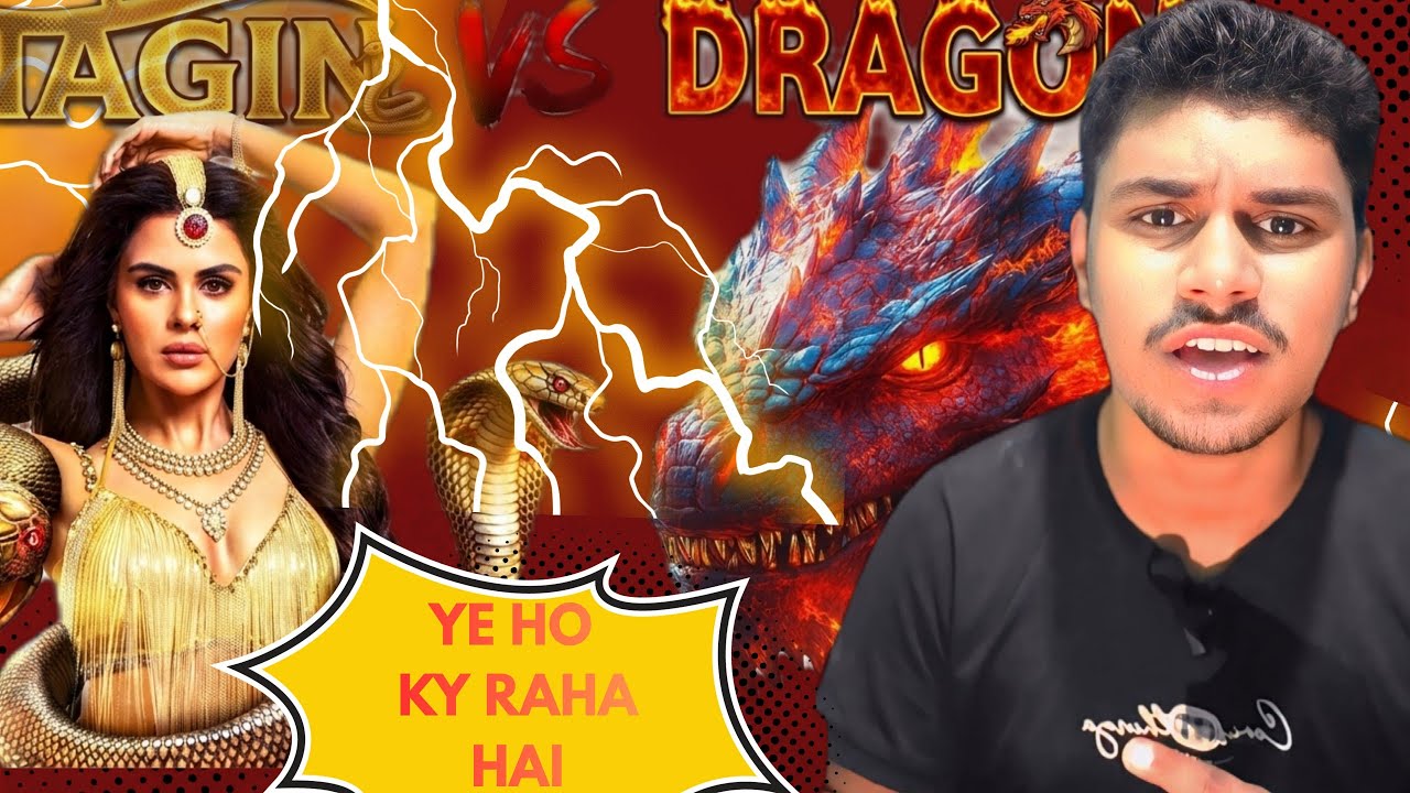 Yah ho kya raha hai? 🐍Nagin vs 🐉Dragon Nagin Roast: #new #viral #viralvideo #roast  #funny 
