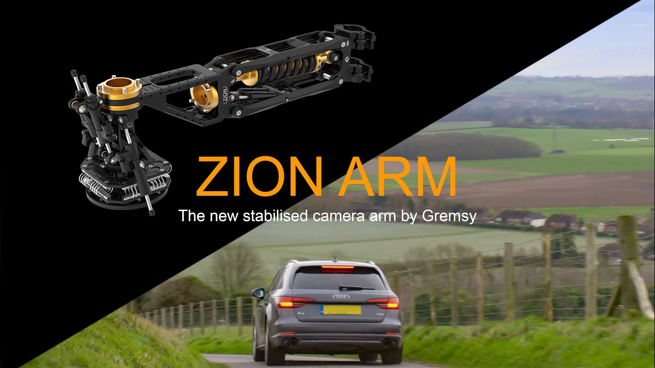 The new shock absorber arm from Gremsy. The Zion Arm, The new range of Cine Tools by Gremsy.
