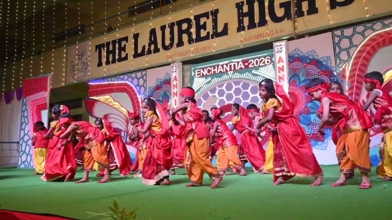 Laurel School 1st Class Radhe Radhe Dance | Cute Kids Performance | Annual Day 2026 🌸✨