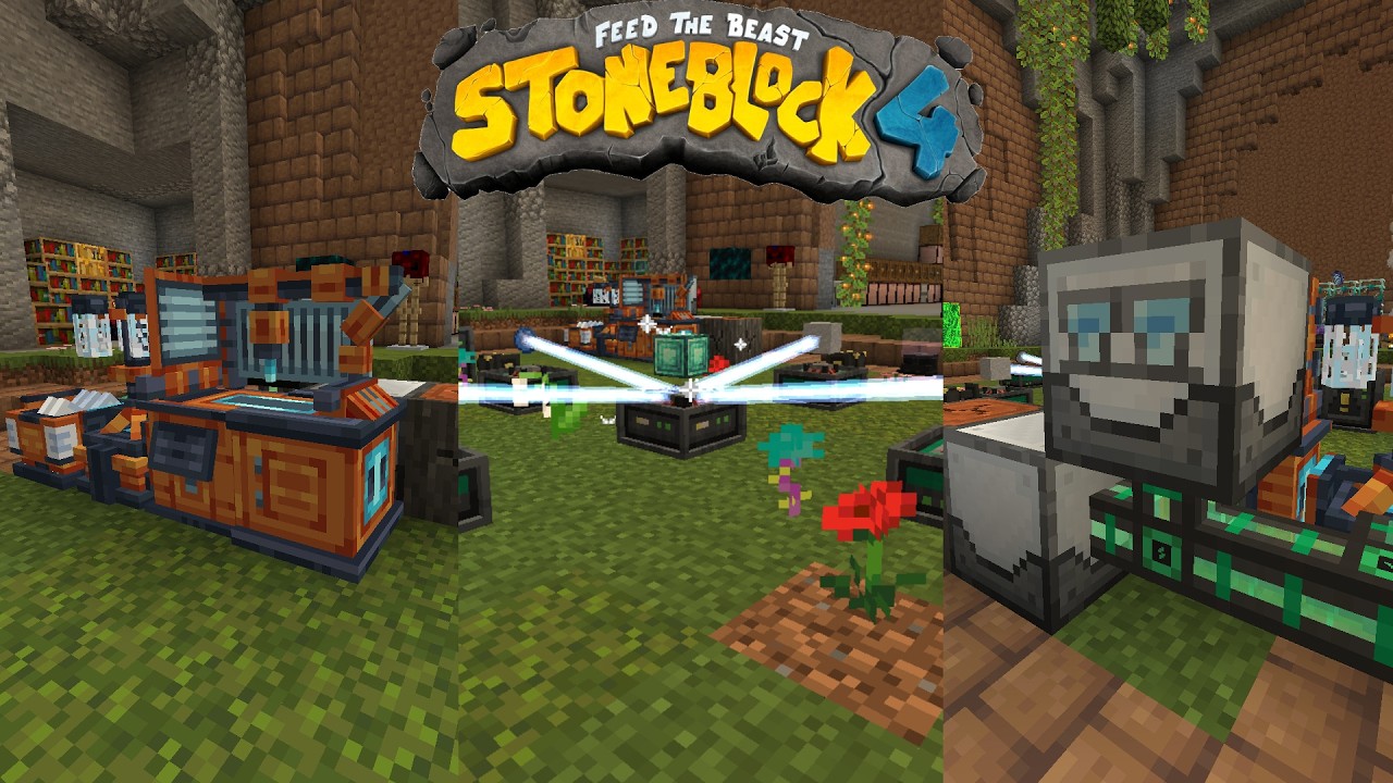 3 Tech mods, 1 Goal Stoneblock 4