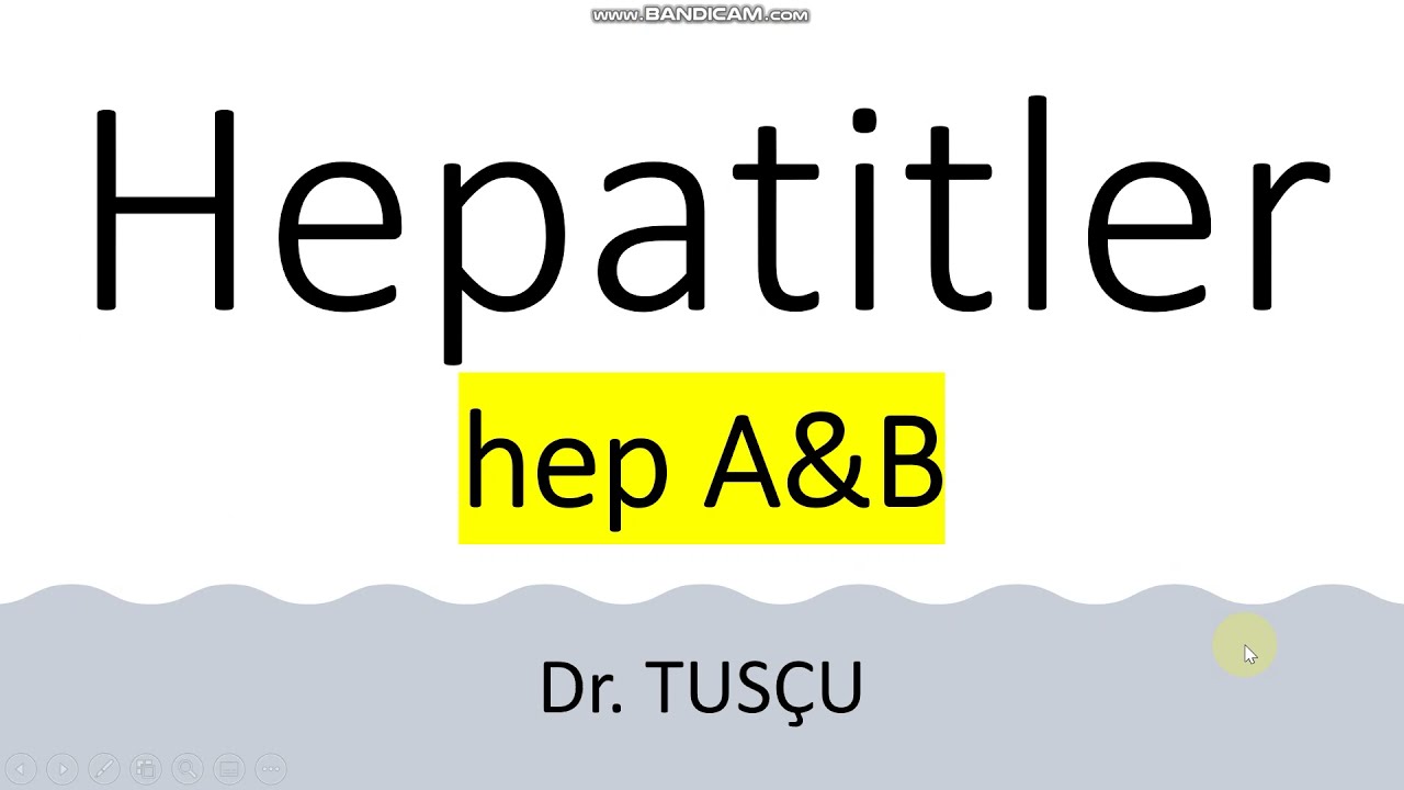 TUS | Dahiliye | Hepatitler (kodlamalı konu anlatımı) A, B