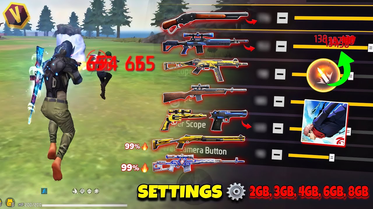 Настройки хедшота в Free Fire 2026 ⚡️ Лучшие настройки чувствительности ⚙️ | Чувствительность + Н...
