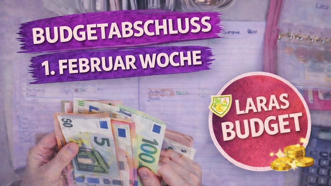 Budgetabschluss 1. Februarwoche | So lief mein Wochenbudget