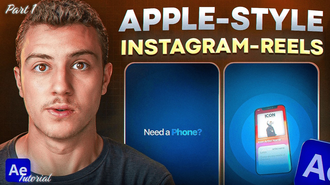 How to Create Viral Apple-Style Instagram Reels in After Effects! (3D iPhone Masterclass – Part 1)