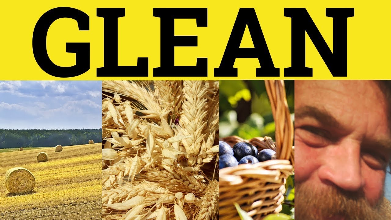 🔵 Glean Meaning - Gleaned Defined - Glean Definition - Glean Examples - Define Glean - Glean Gleaned