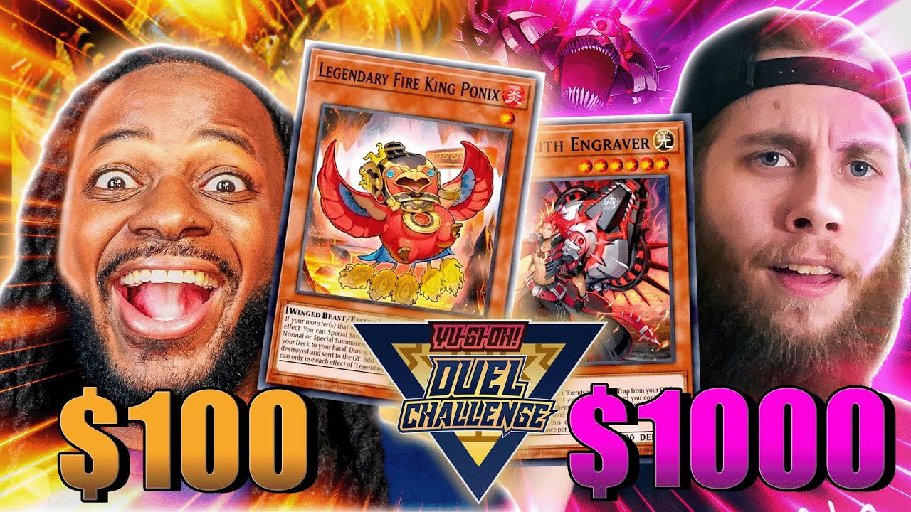 Can I beat a $1000 Yugioh Deck with ONLY $100!? Yugioh Duel Challenge Fire King vs Fiendsmith