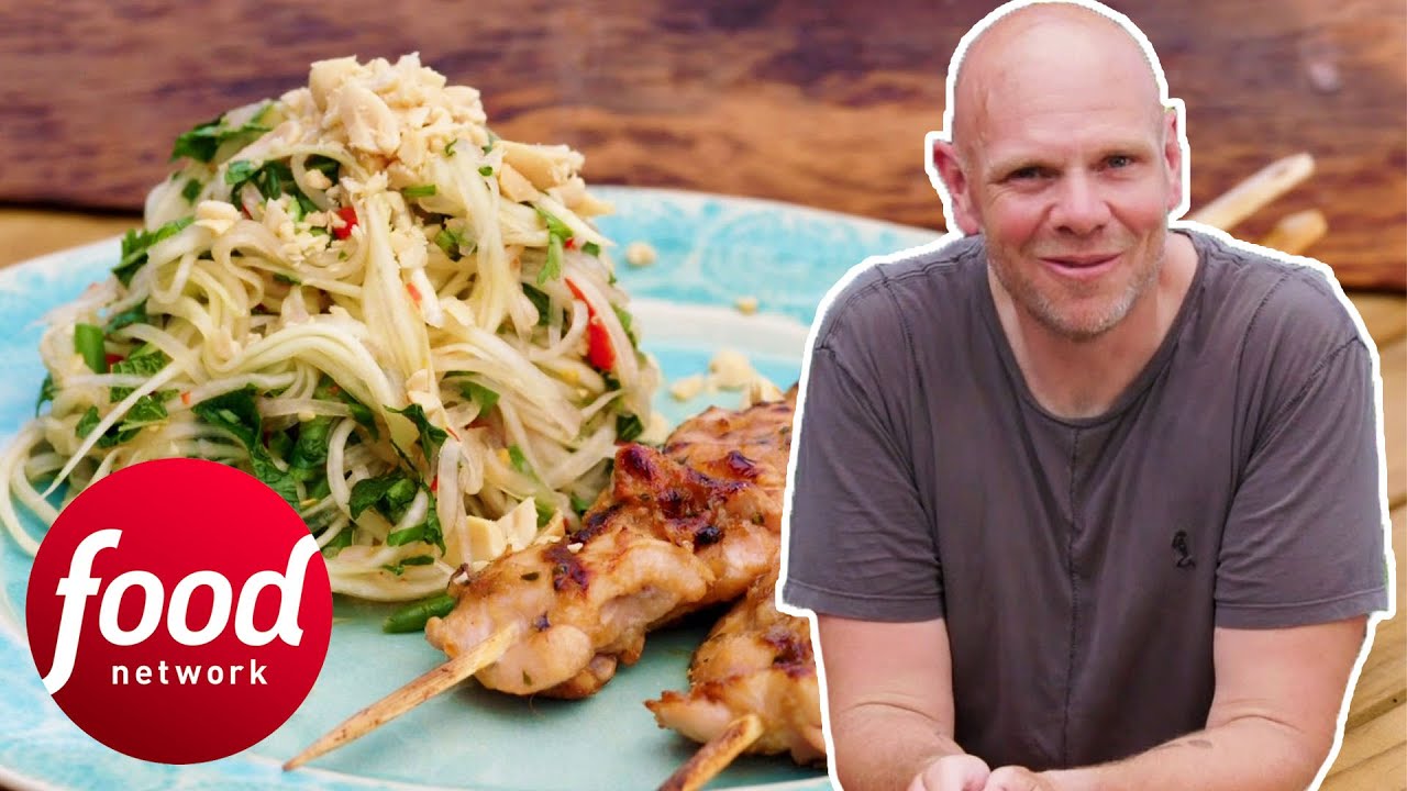 Tom Makes An Intimate Dinner With Chicken Yakitori Skewers & BBQed Peaches | Tom Kerridge Barbecues