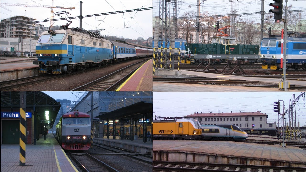 Vlaky - Praha hlavní nádraží - 2.3.2019