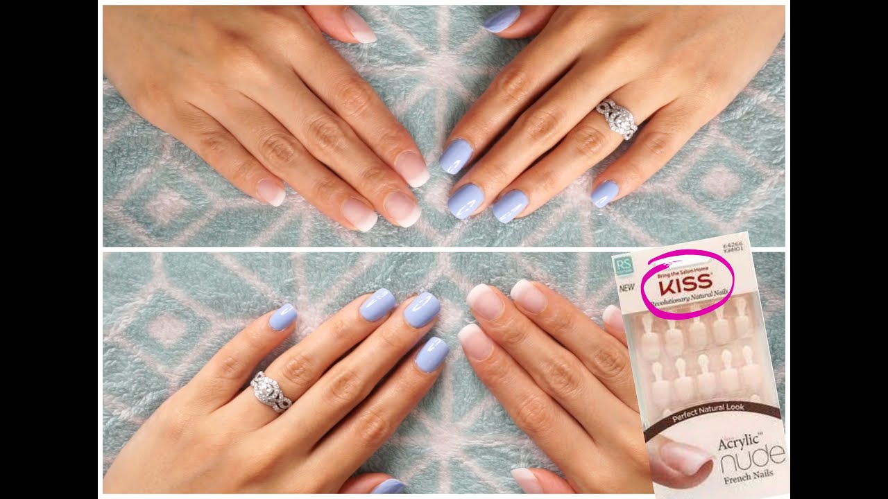 DEMO : Kiss Salon Acrylic Nude Nails (Real Short Length)