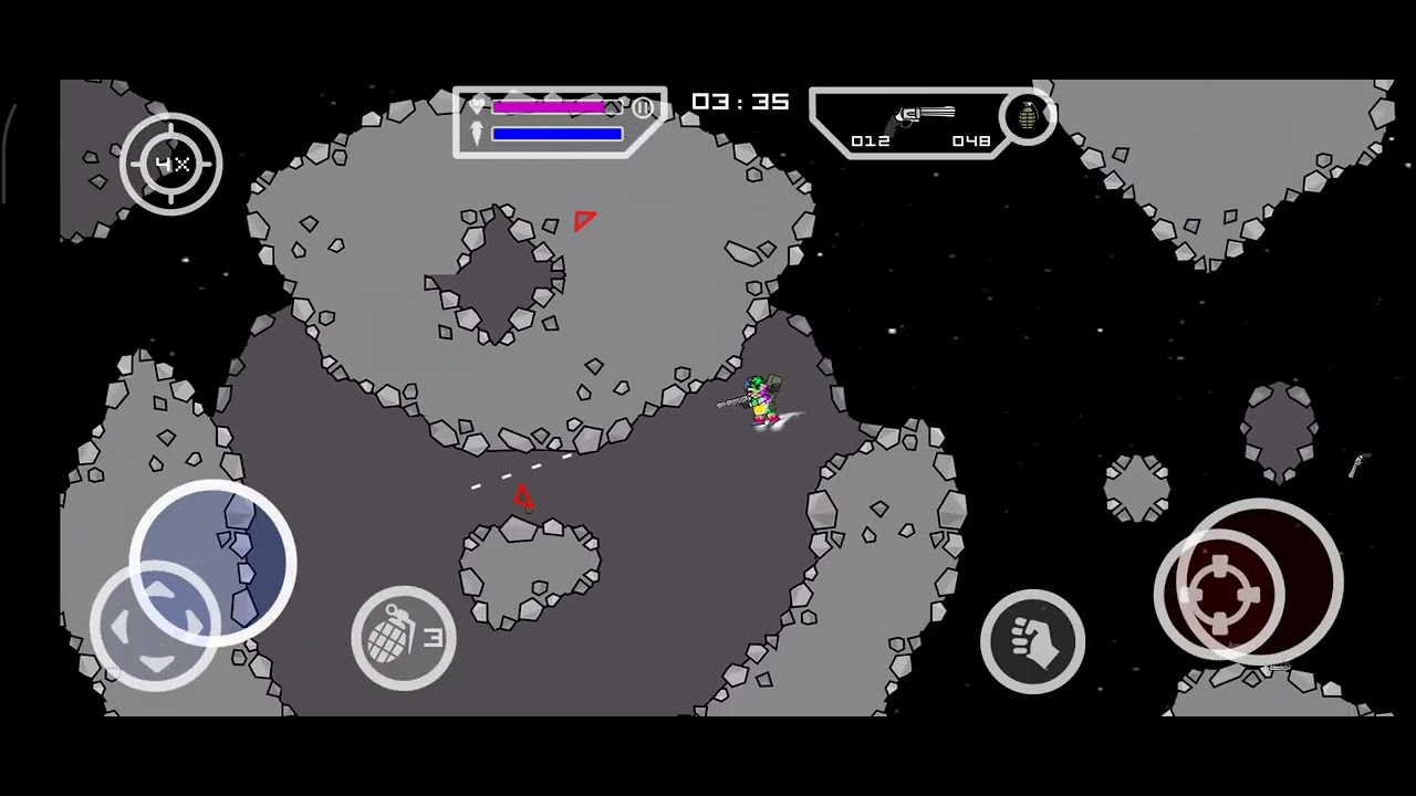 LUNARCY (MINI MILITIA 2) SOLO VS SOLO PLAY