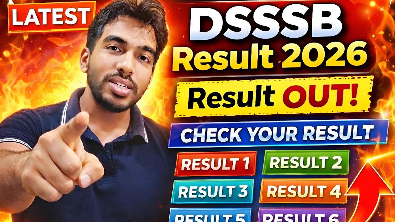 Dsssb Result Notice OUT 21/01/2026 #DSSSBEXAM2026 #DSSSBVACANCY2026 