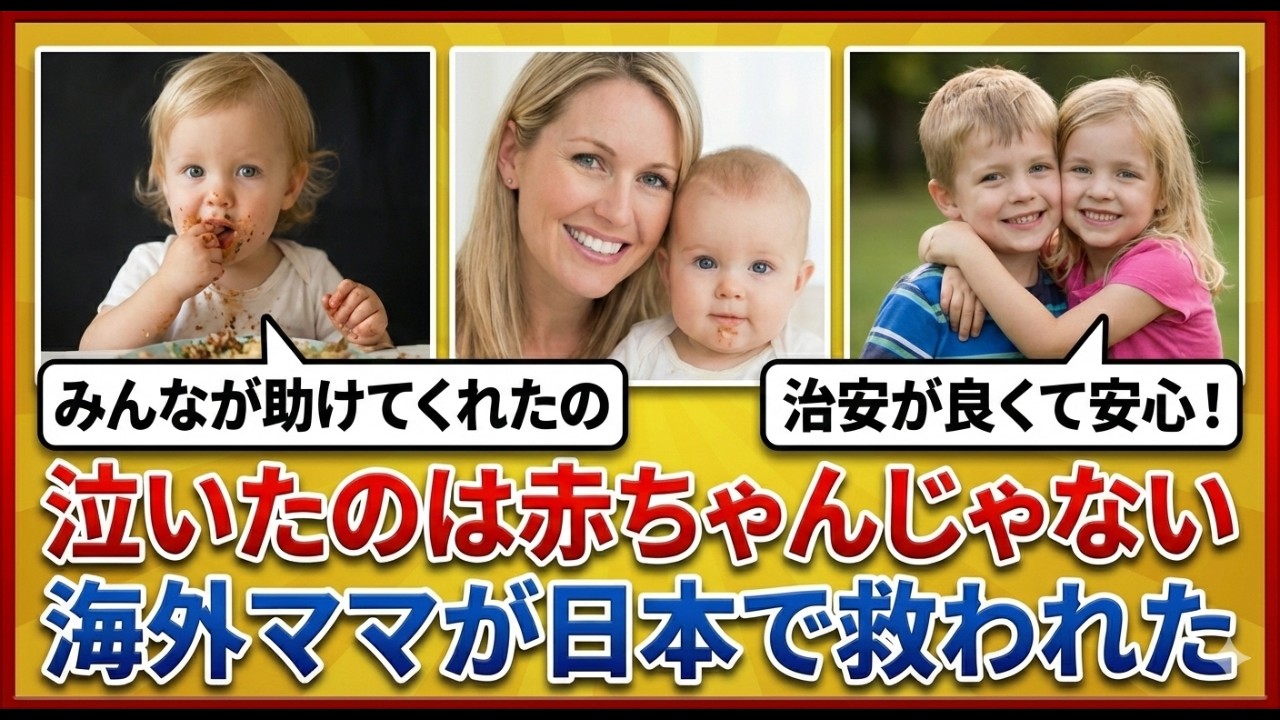 【海外の反応】泣いたのは赤ちゃんじゃない…海外ママが日本で救われた理由