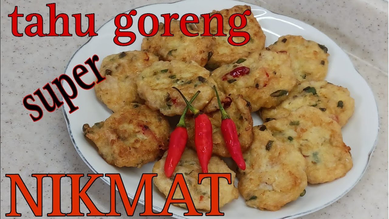 GORENG TAHU vs DAGING IKAN.TOFU AND MEAT.