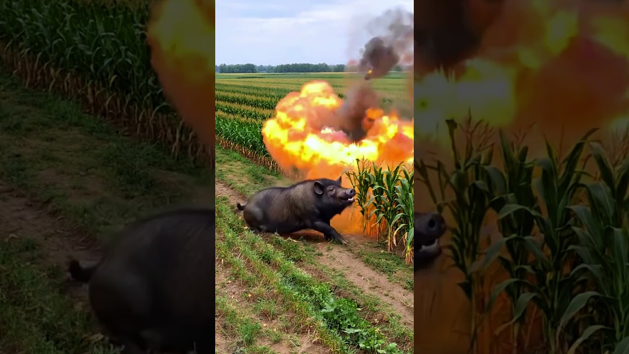 poor little pig#farm #farming  #satisfying #farmer #nature
