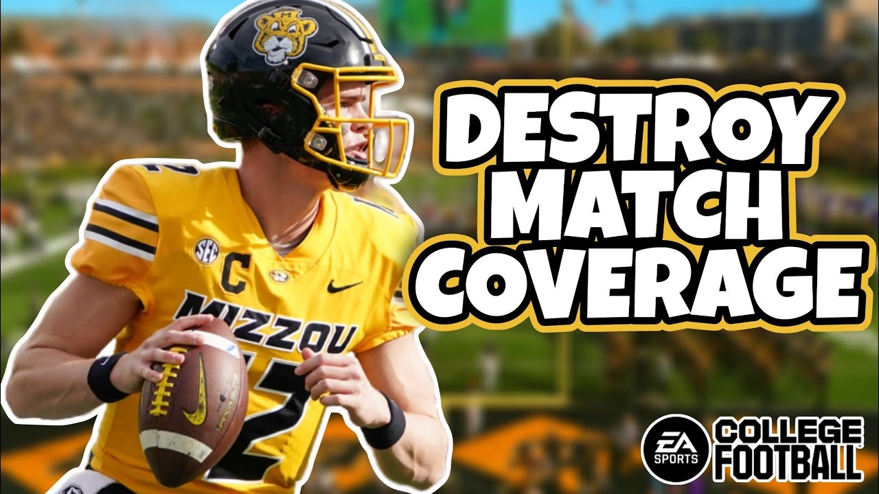 EASY Ways To Attack Match Coverage In College Football 25!!!
