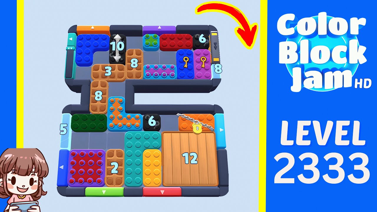 Color Block Jam Level 1424 (2333) Solution Walkthrough