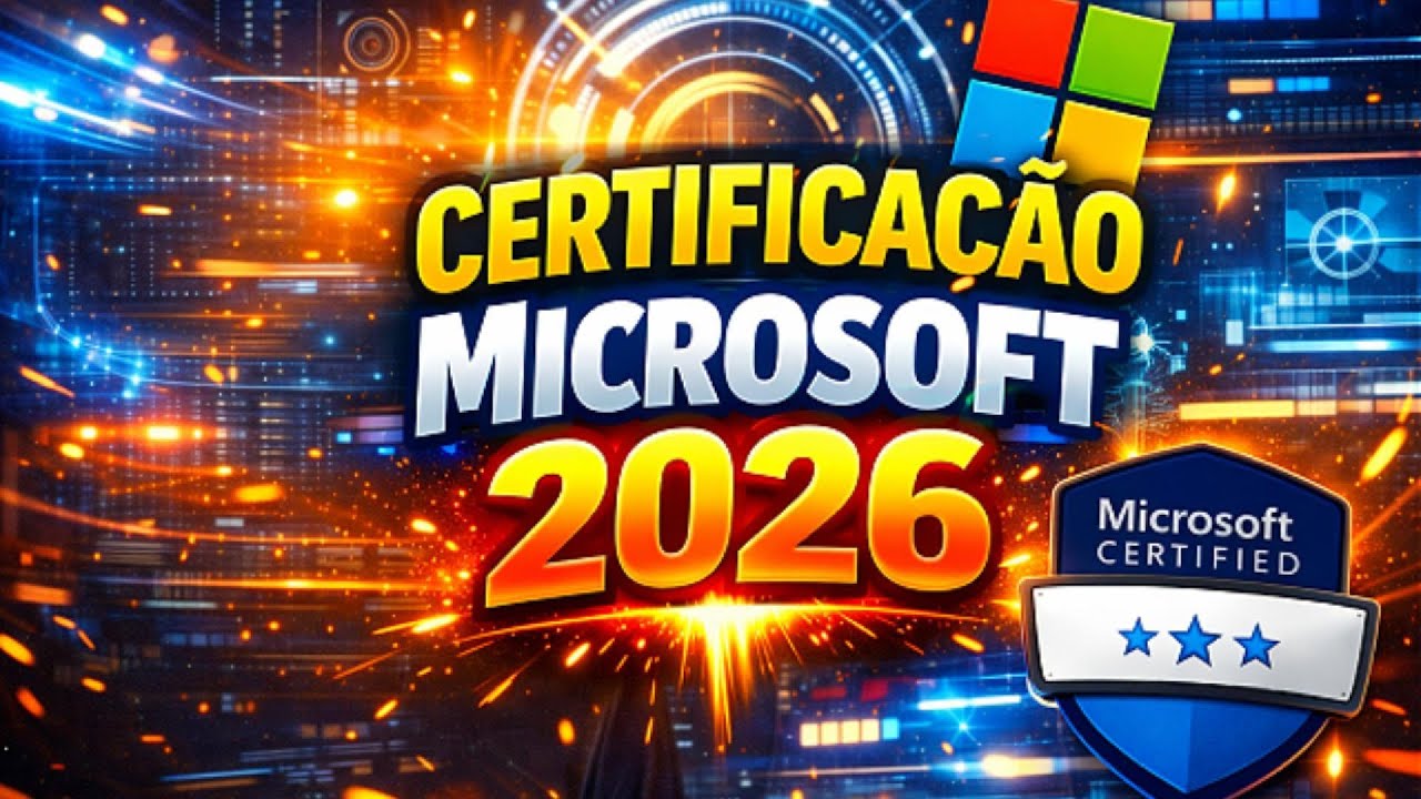 Certifica&ccedil;&atilde;o Microsoft 2026 - 50% de desconto