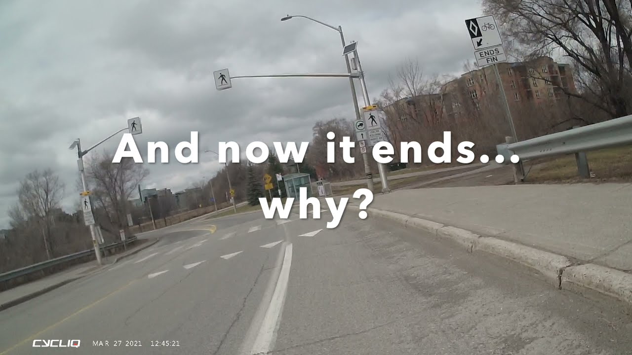 Lees Avenue bridge, why are there missing bike lanes?