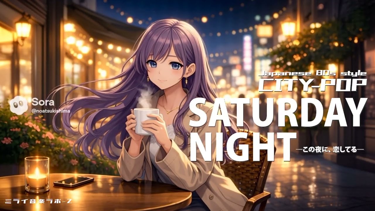 Saturday Night ― この夜に、恋してる ―｜ミライ音楽ラボ-Z × 月島ノア【楽しいウィークエンド✨】（4K Loop / 04:11）