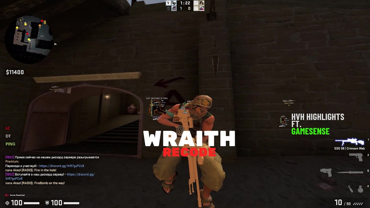 Gamesense hvh highlights 6 ft unk.is | Wraith recode | [CFG IN DESCRIPTION]