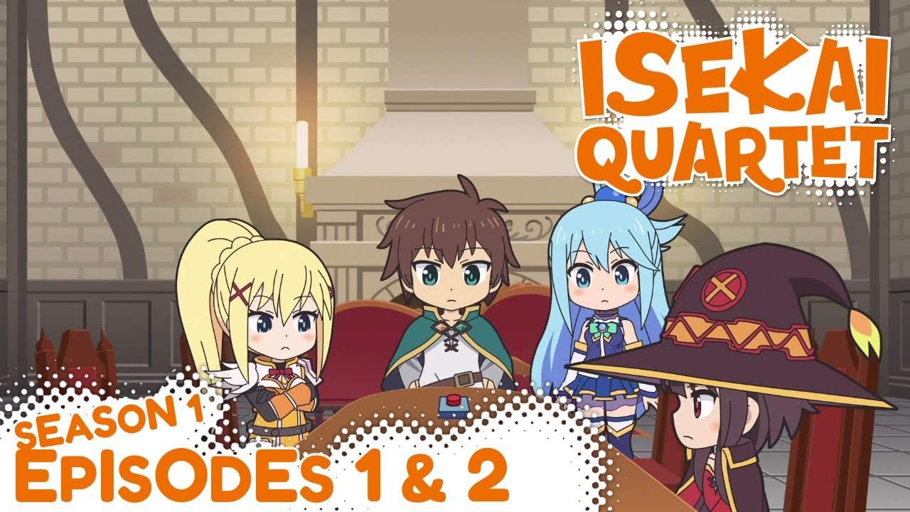 Where did this button come from? | Isekai Quartet ▶ Episodes 1 & 2 Reaction