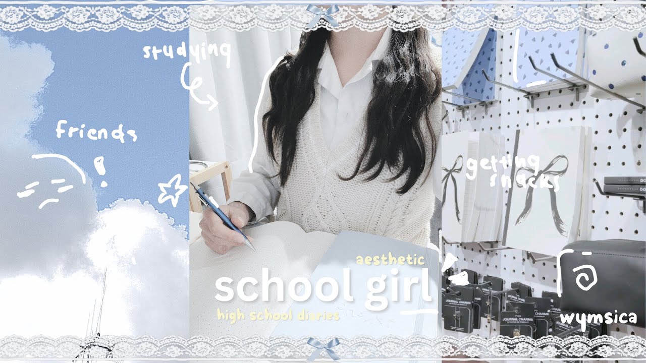 *REALISTIC* school week 🎐✉️| back to school, school-girl diaries, romanticising school, study vlog