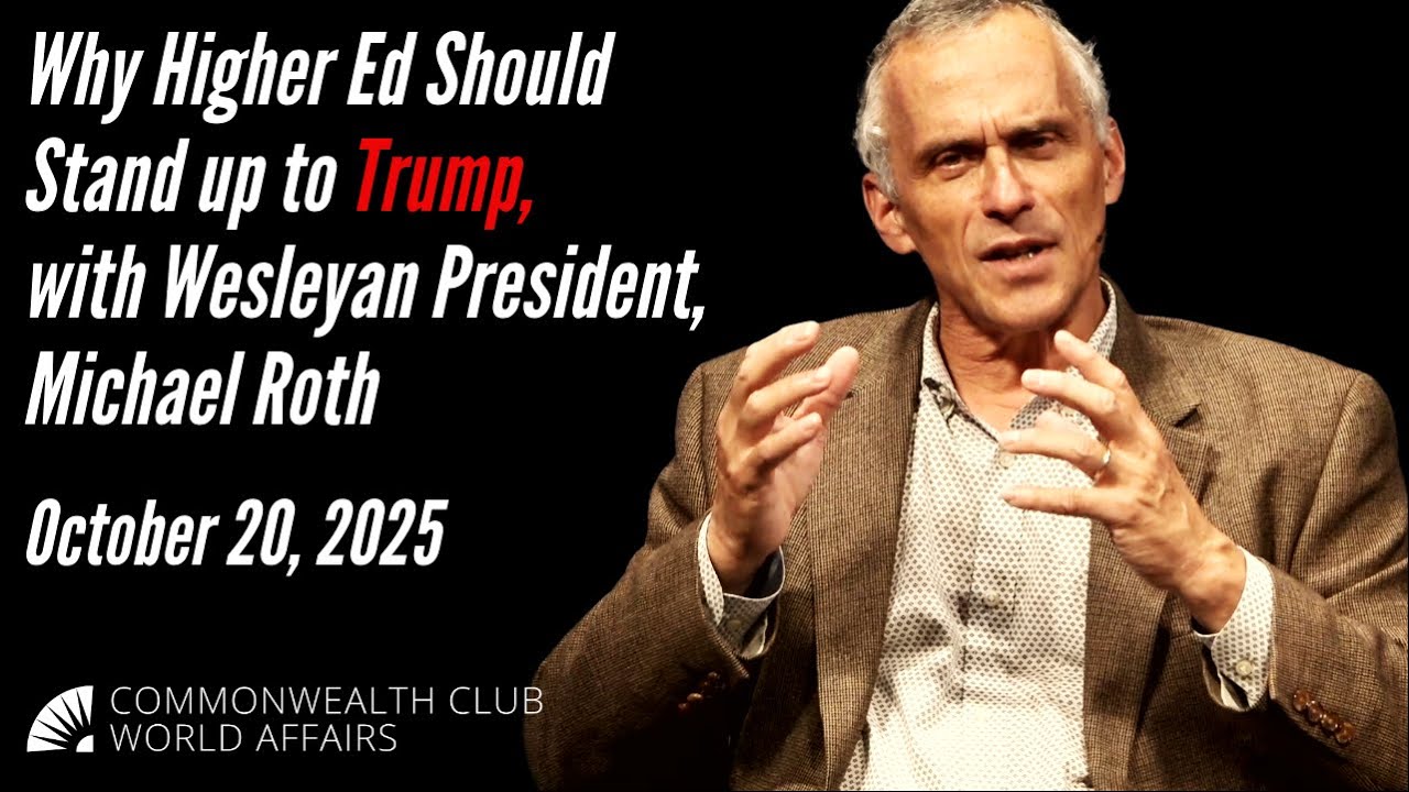 Wesleyan President Michael Roth: Why Higher Ed Should Stand up to Trump