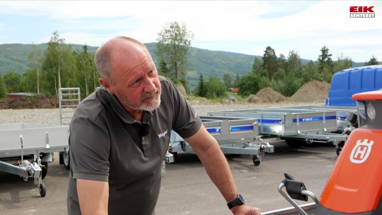 Sikring av maskin på henger
