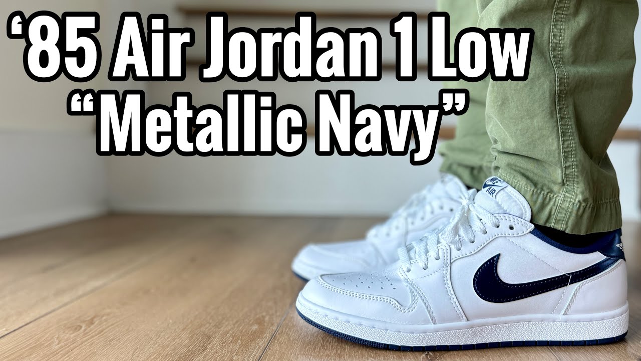 Air Jordan 1 Low 85 “White Metallic Navy” Review & On Feet
