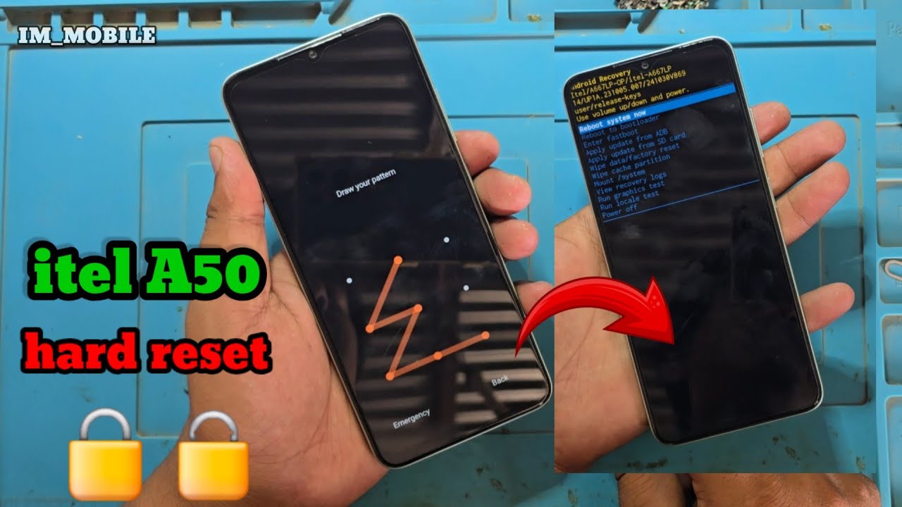 Itel A50 hard reset  without pc 💯
