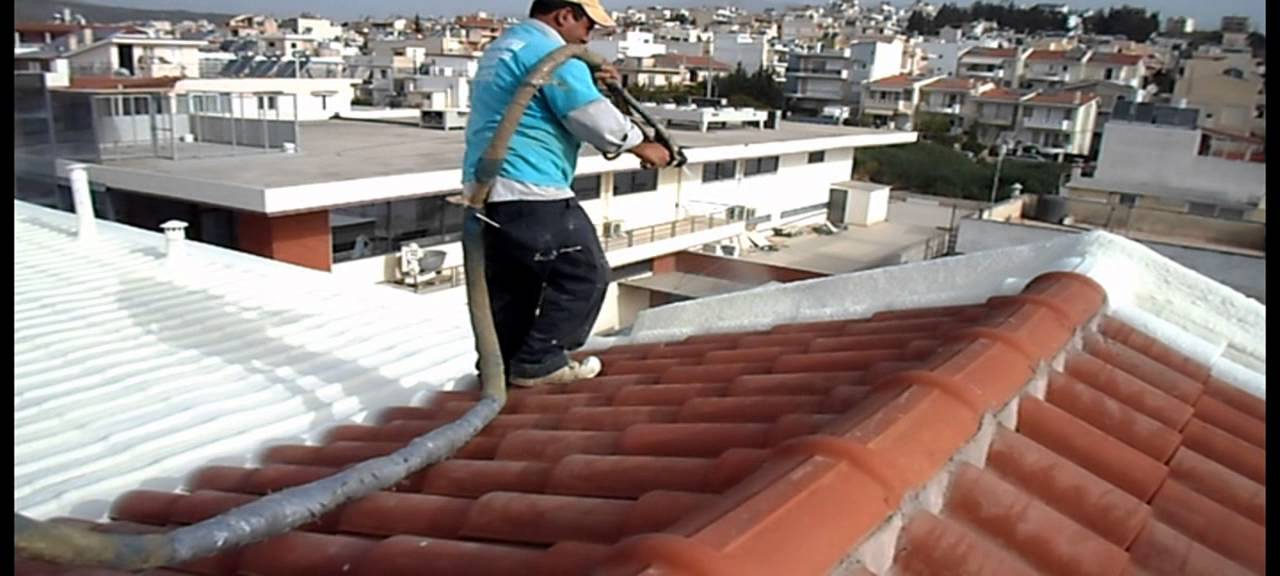 Spray Πολυουρεθάνης σε κεραμίδια